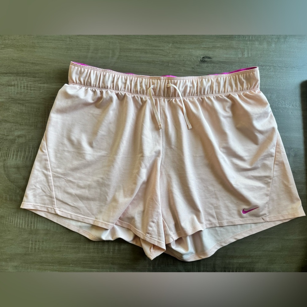 Nike Dri-Fir Pink Athletic Shorts, Large